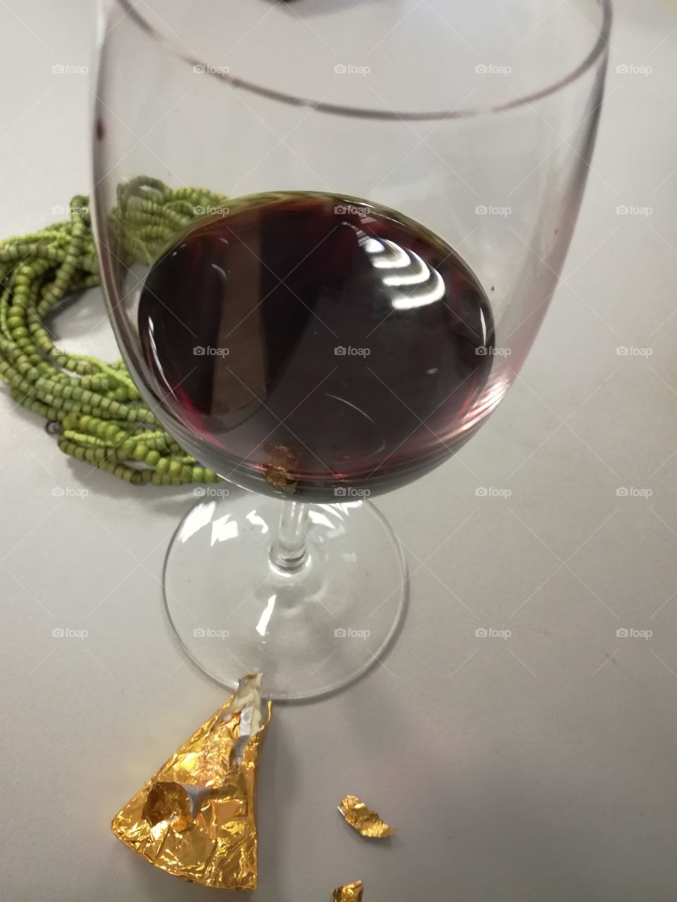 Glass with red wine 9