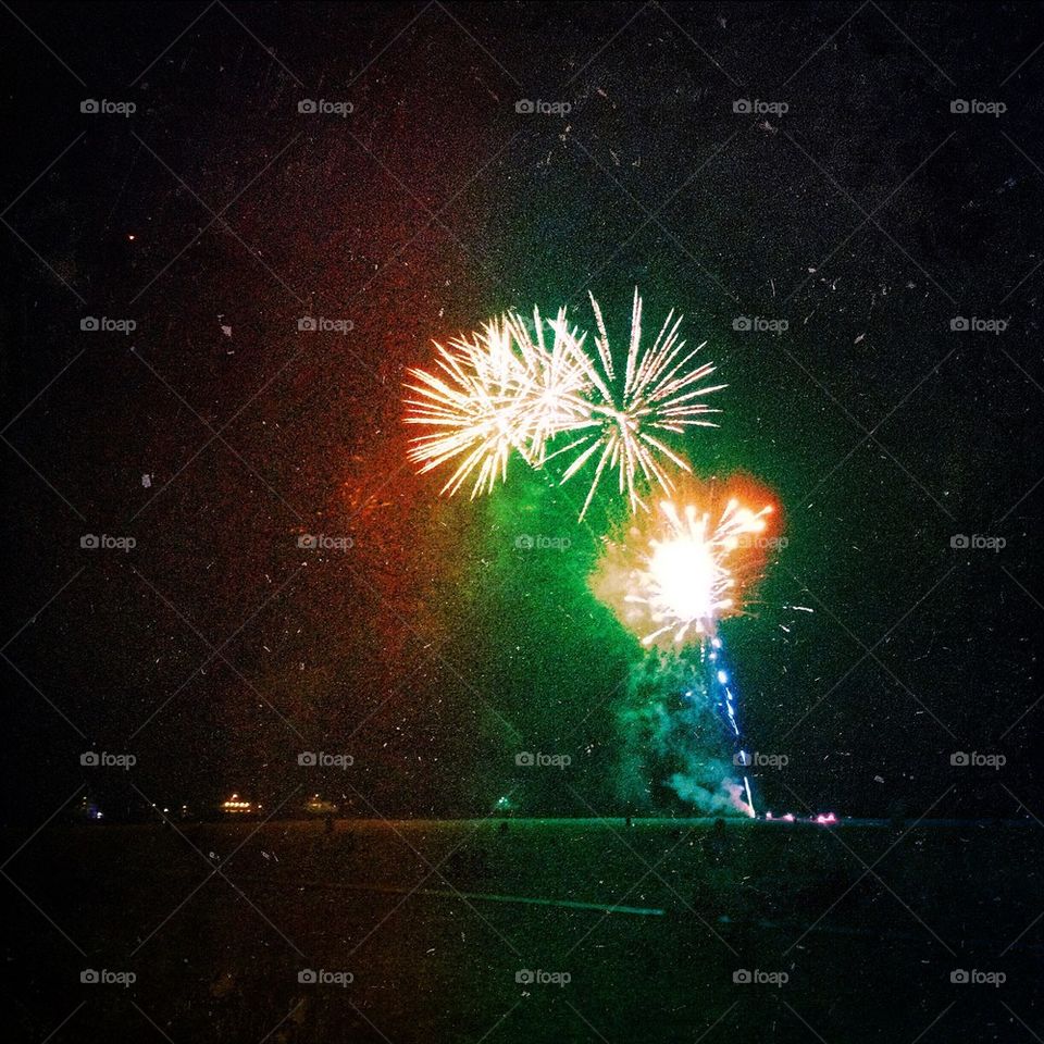 Fireworks on the Beach