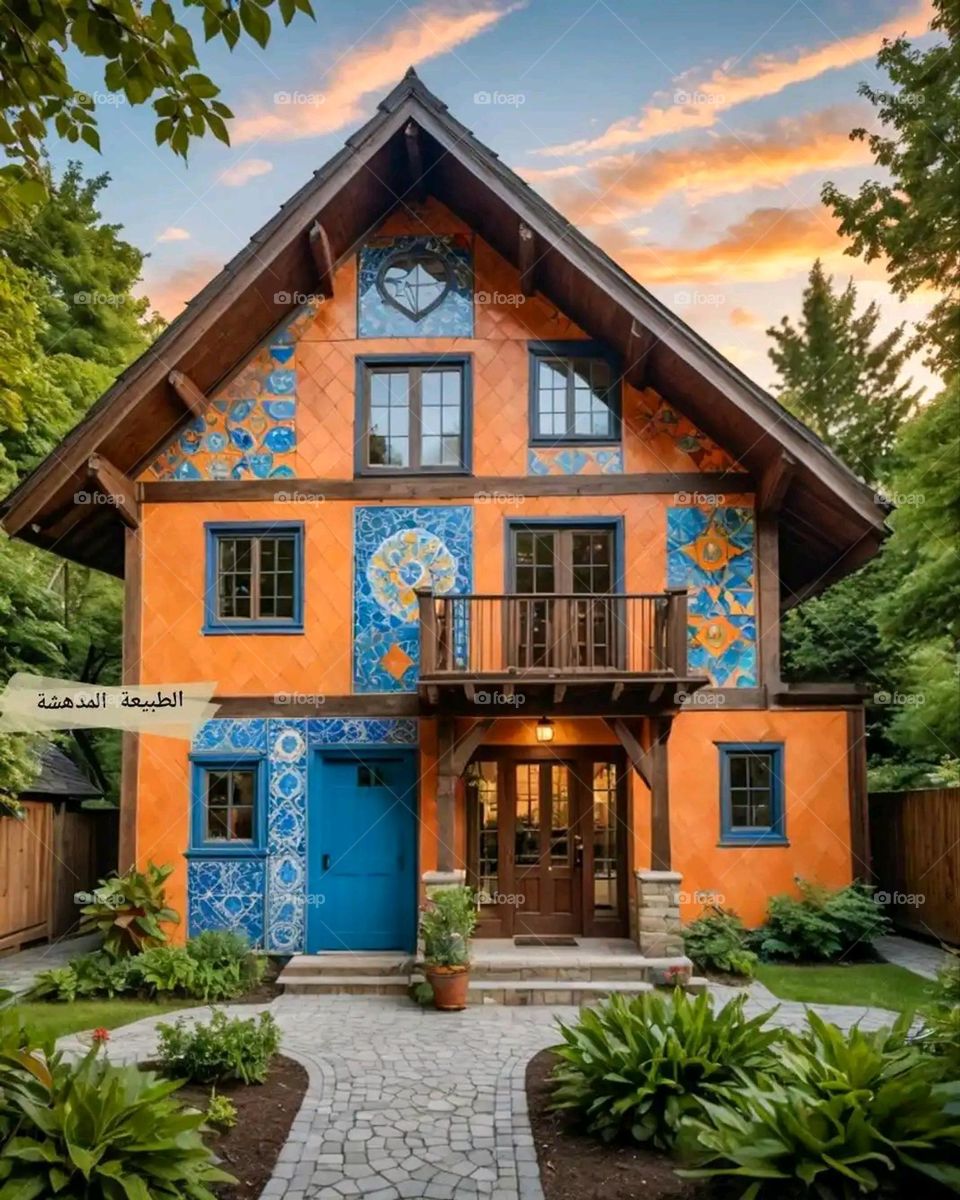 Glory be to God, the magnificent and picturesque view and the natural green trees are a view that is nothing more wonderful than it