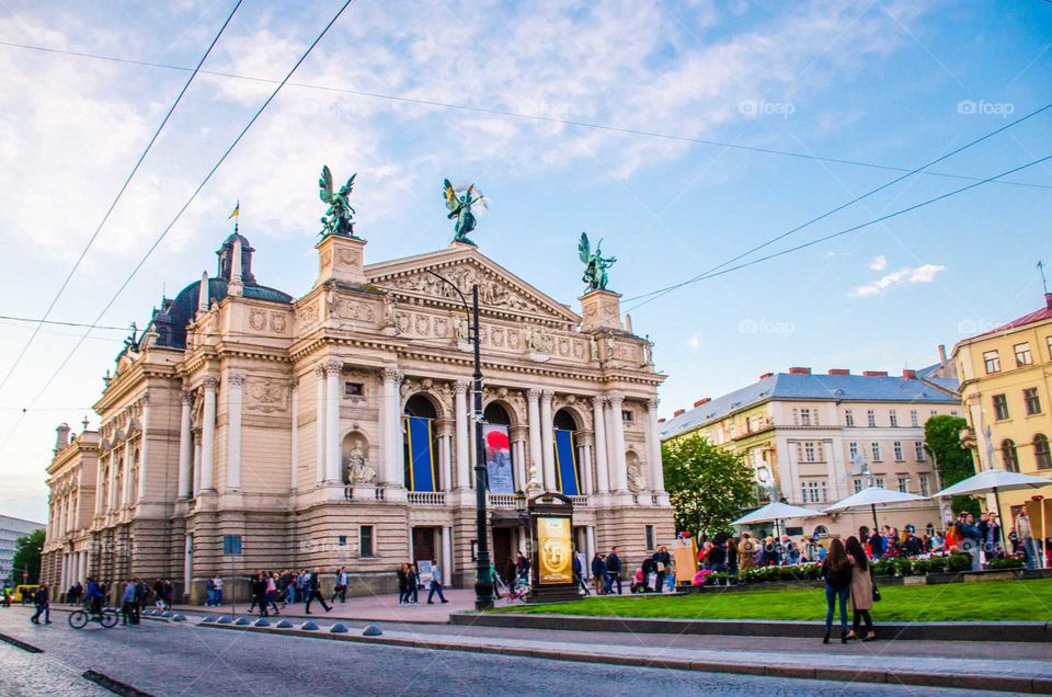 Opera theatre in the Lviv city