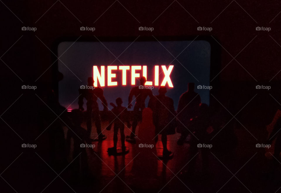 Watching Netflix series at rainy night😇 My avengers are also watching with me🤗😊