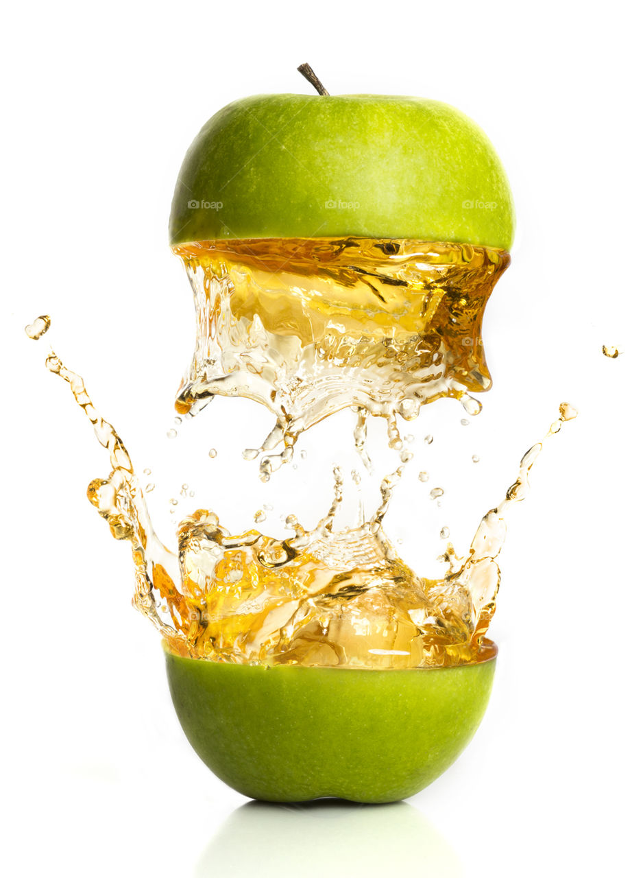 Sliced Apple Splash