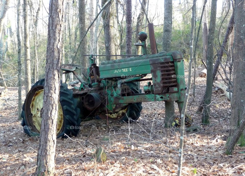 old tractor