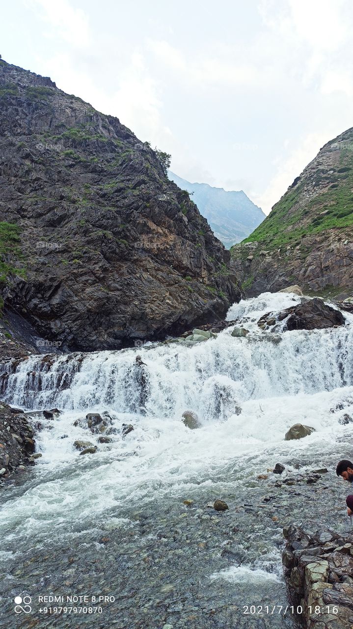 Mughal Road Shopian Kashmir in Sizzling Summer having full  green waters full of Vitamins...
