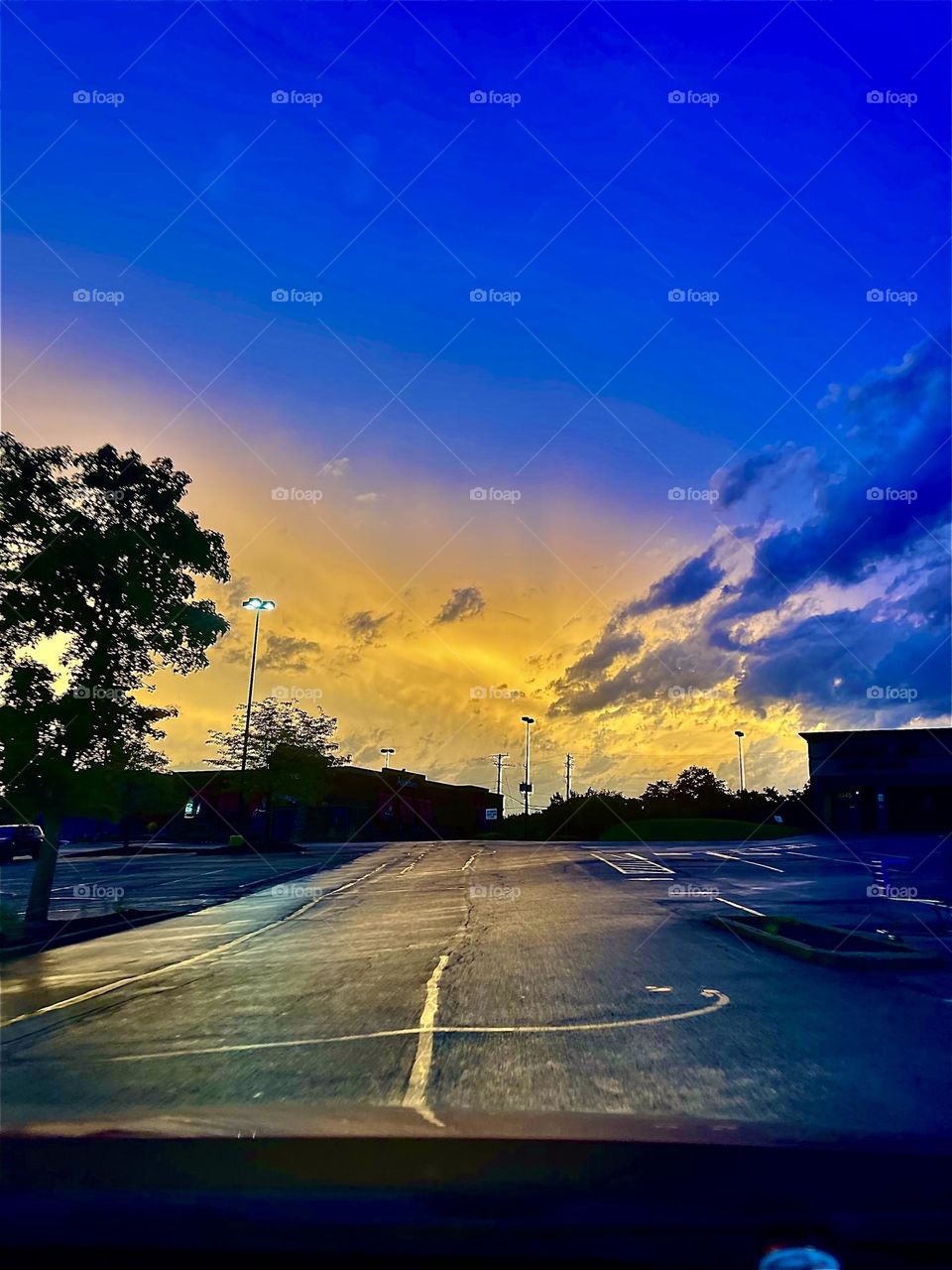 Beautiful Sky as the Sun was setting! I couldn’t help myself but to take this picture before we left Hobby Lobby 