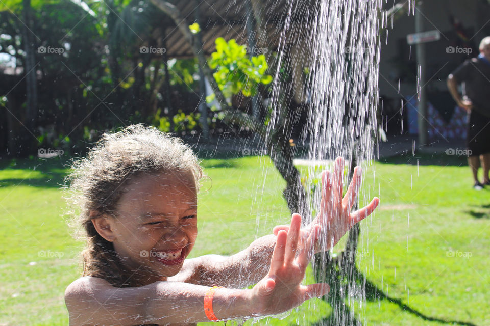 Joy of having water