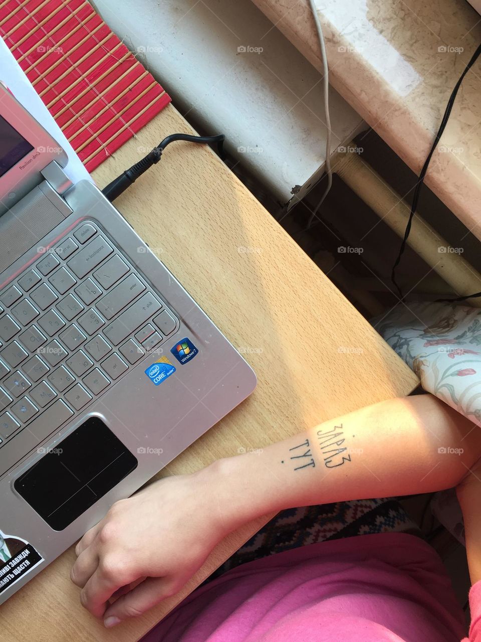 Working desk  with laptop