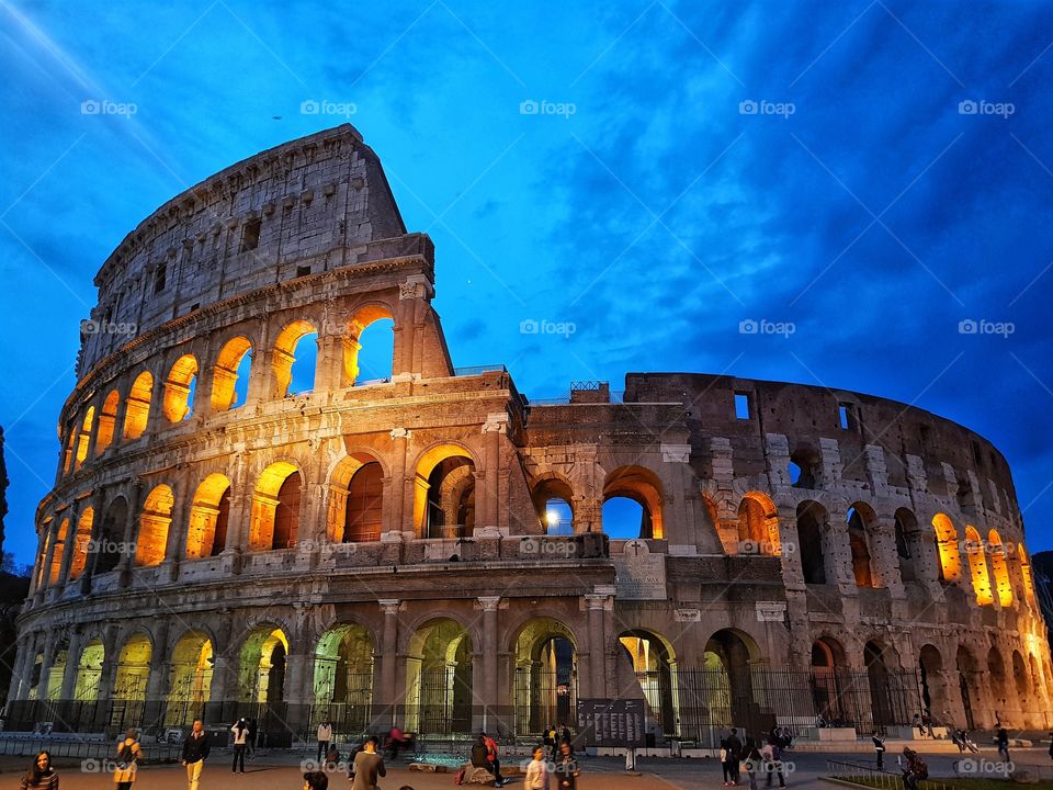 Sunset at Colosseum, Rome