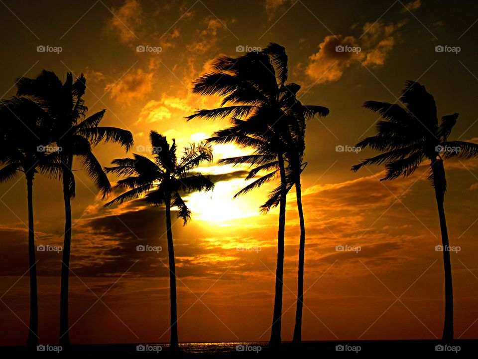 Sunset at Ko'olina Lagoons Hawaii