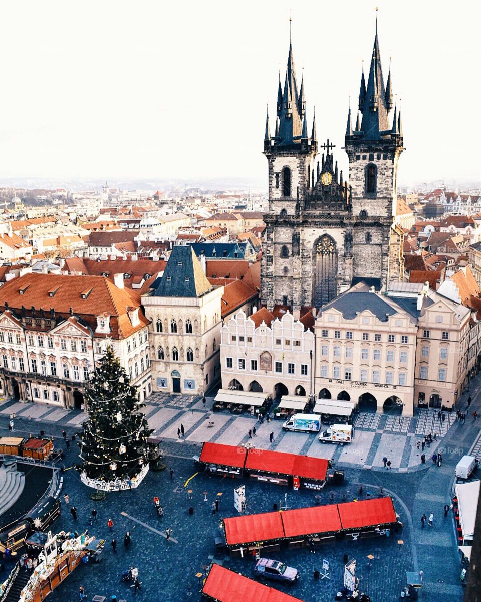 Old town square in Prague. 