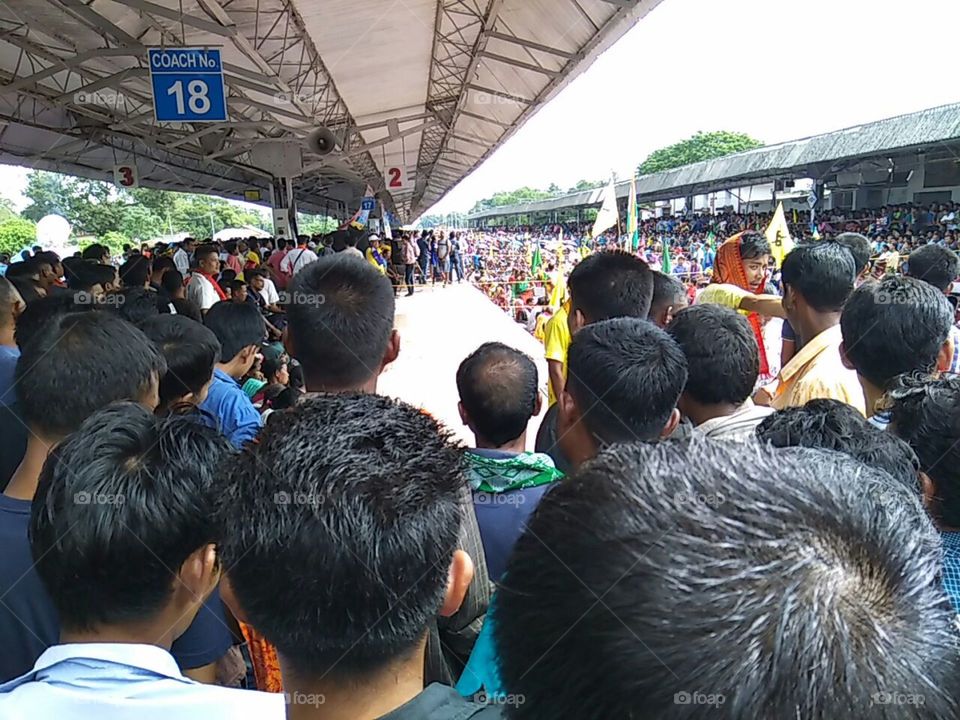 Movement for survival of a community, railway blockade
