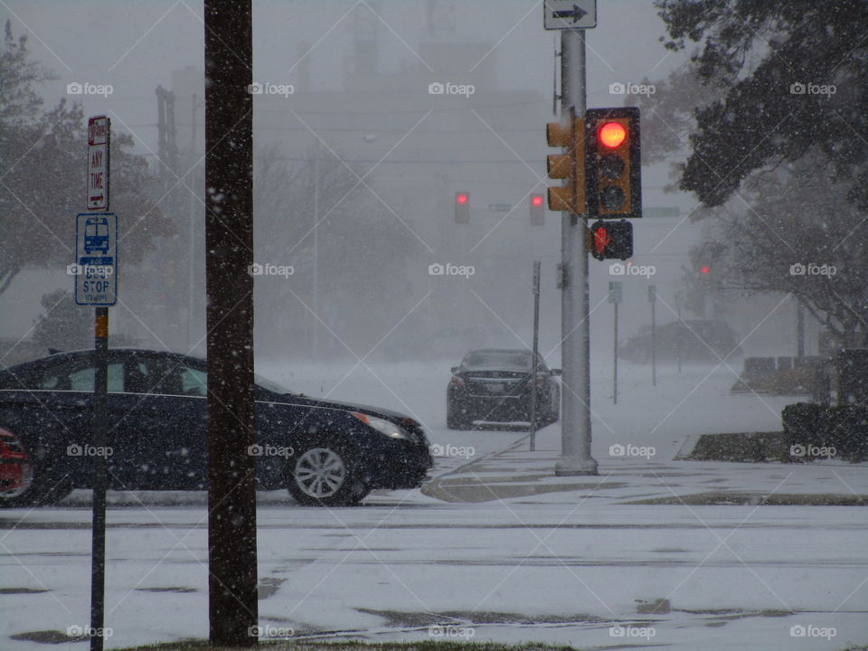 Slick roads slow panhandle traffic 