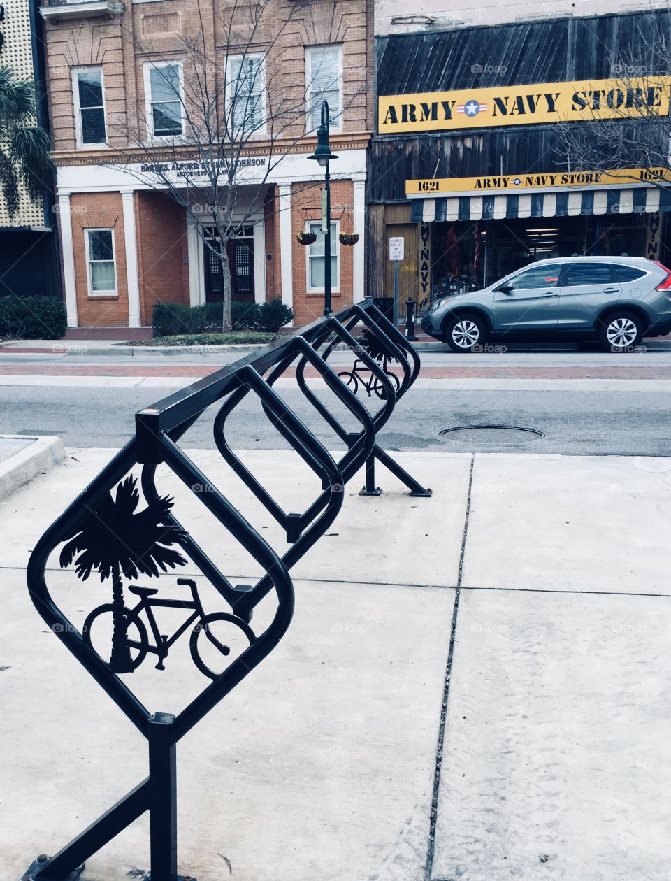 Bike rack in Columbia, South Carolina