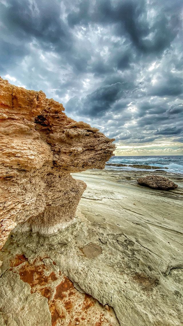 Thousands of years of wind and waves, have formed this wonderful rocks on the seashore of Paphos, Cyprus. A town of amazing history and beauty. Visit Paphos for an amazing and unforgettable experience . 