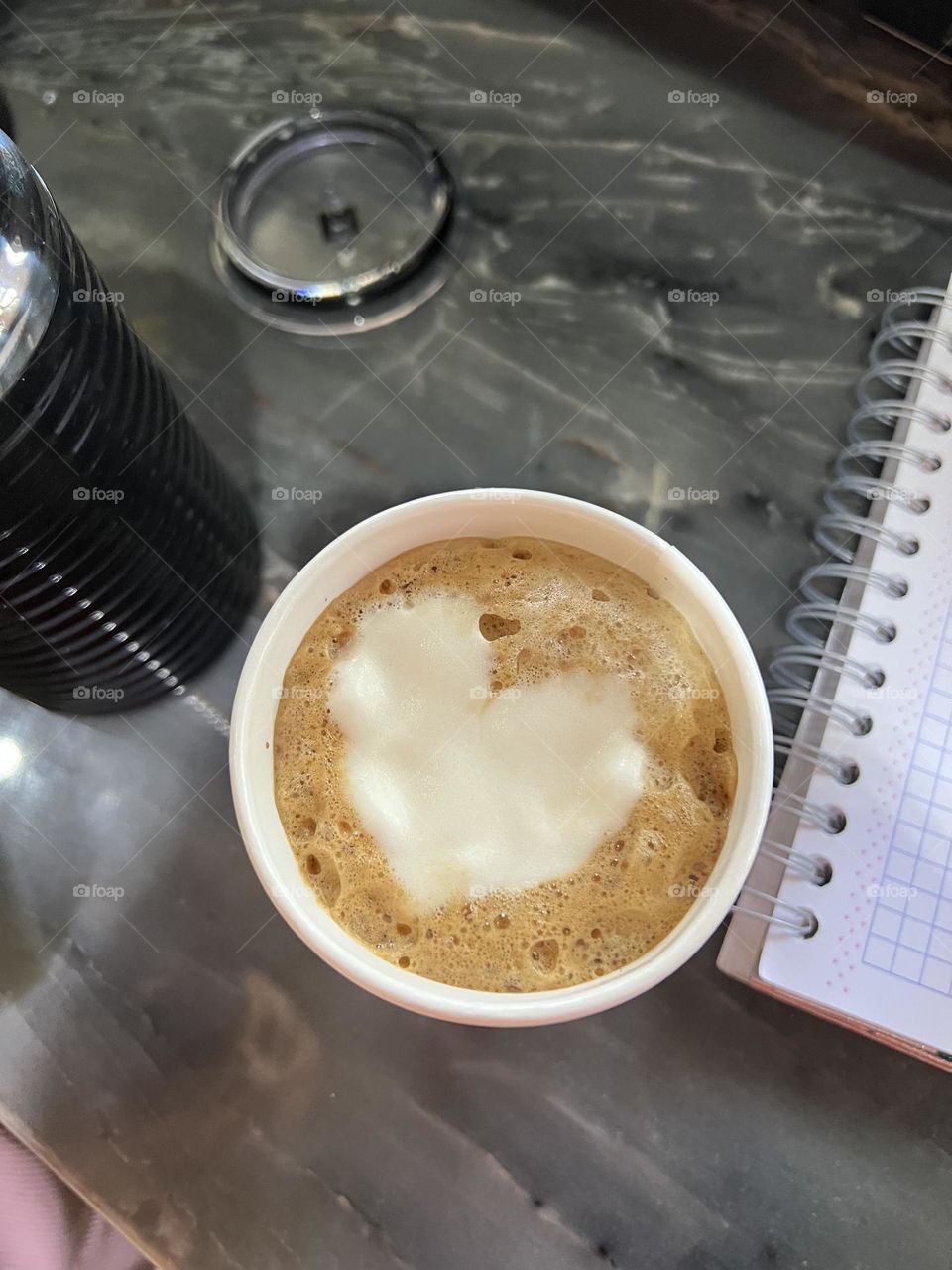 Café con corazón para comenzar el día 