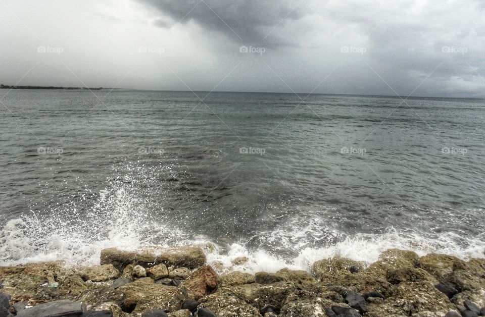 Waves Splashes 
Located: Beach in Bali *i forget the name