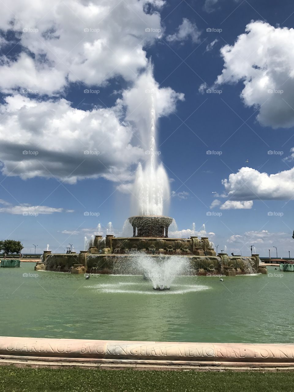 Buckingham fountain in Chicago