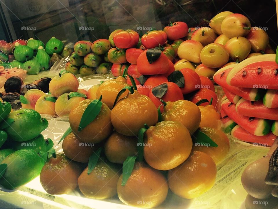 Marzipan fruit