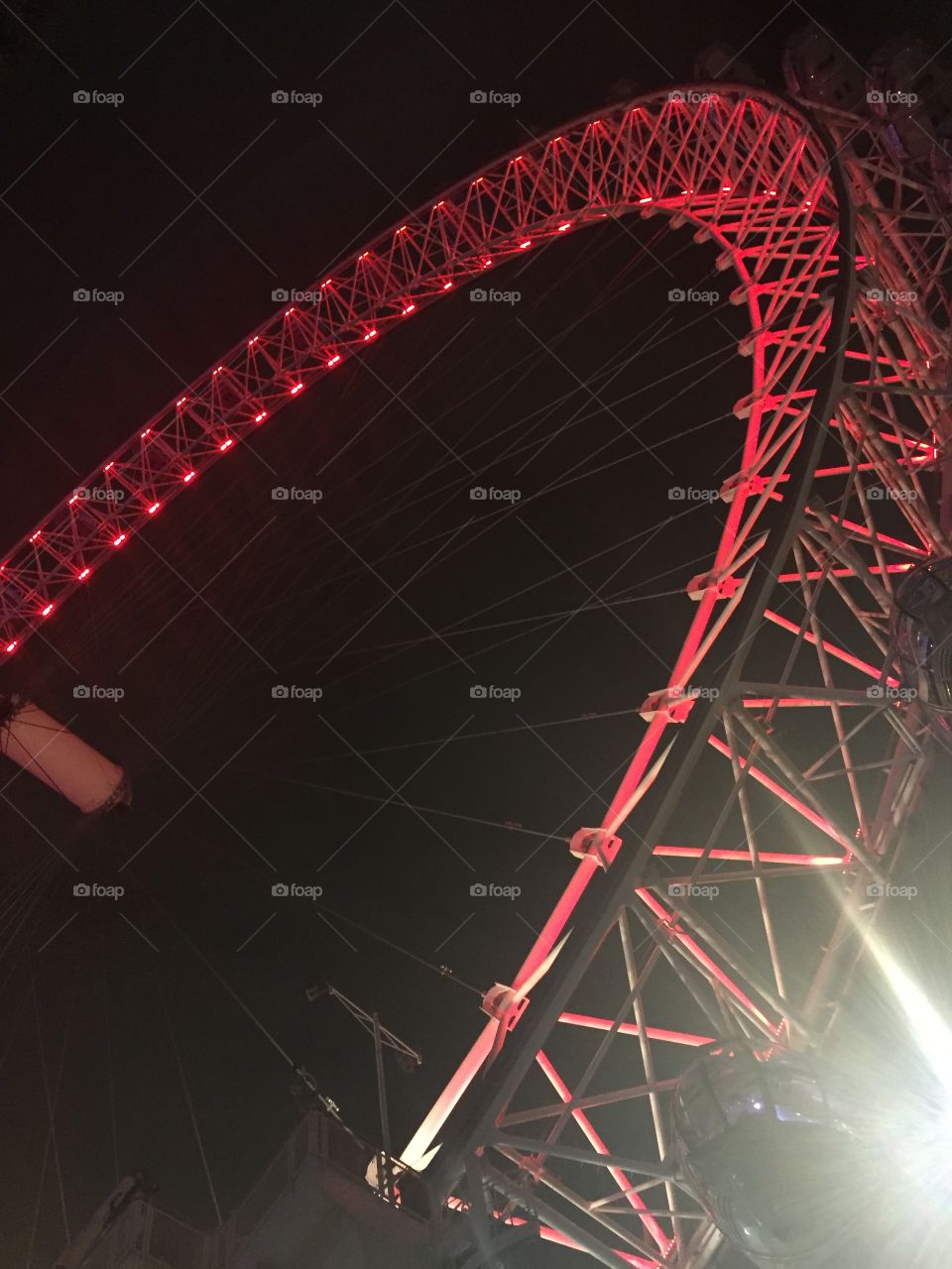 London eye at night