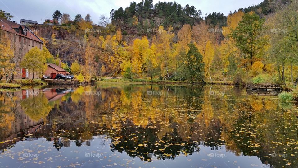 Autumn reflections,  Norway