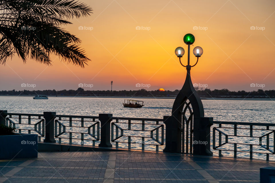 Sunset in Abu Dhabi