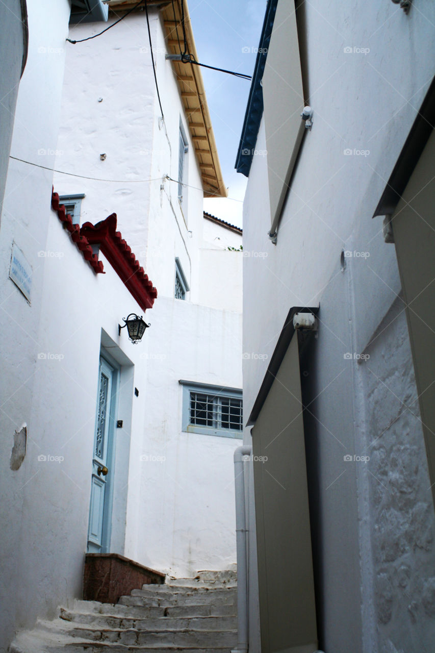 A small village street in Greece 