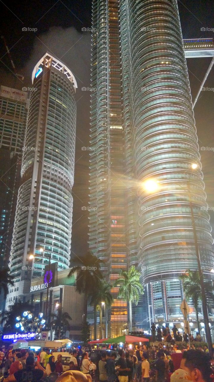 Maxis Tower and KLCC Twin Tower