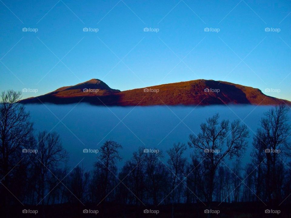norway mountain morning clear by rob