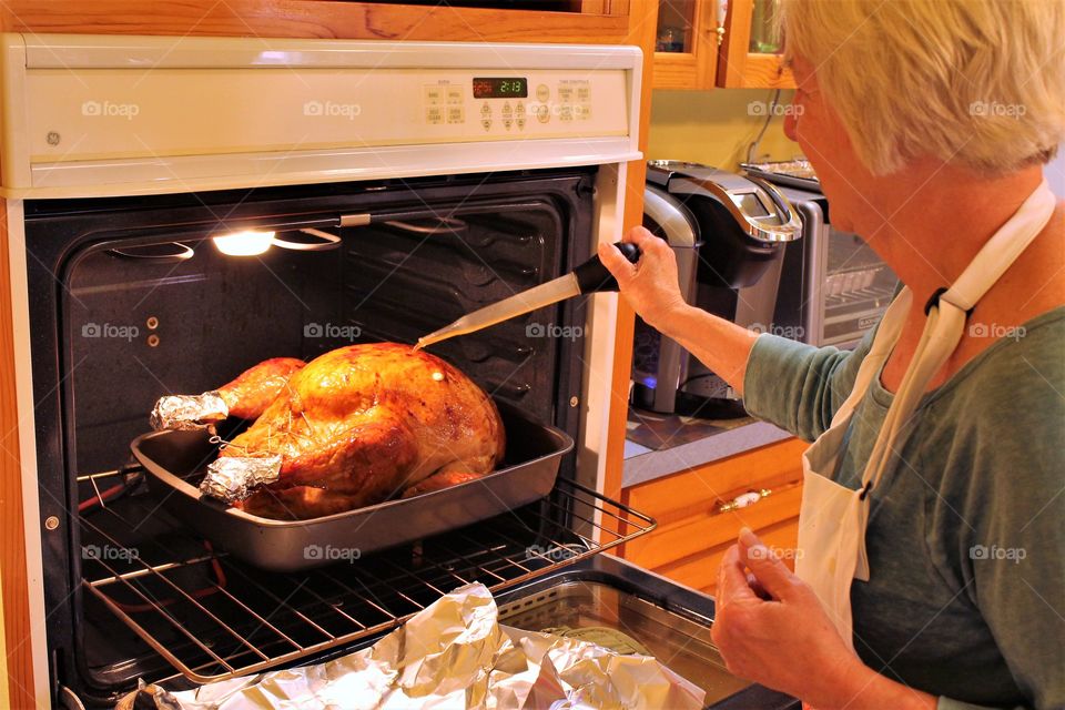 basting the bird