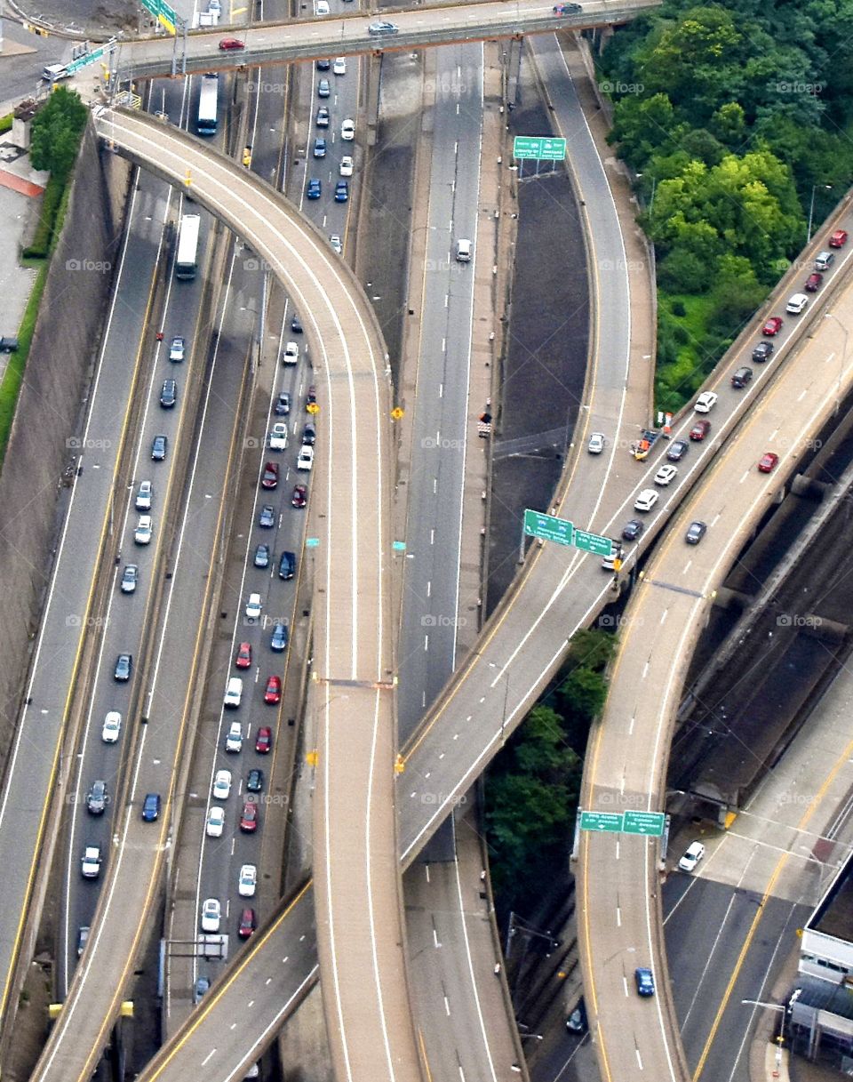 Roads in the USA. Pittsburgh PA