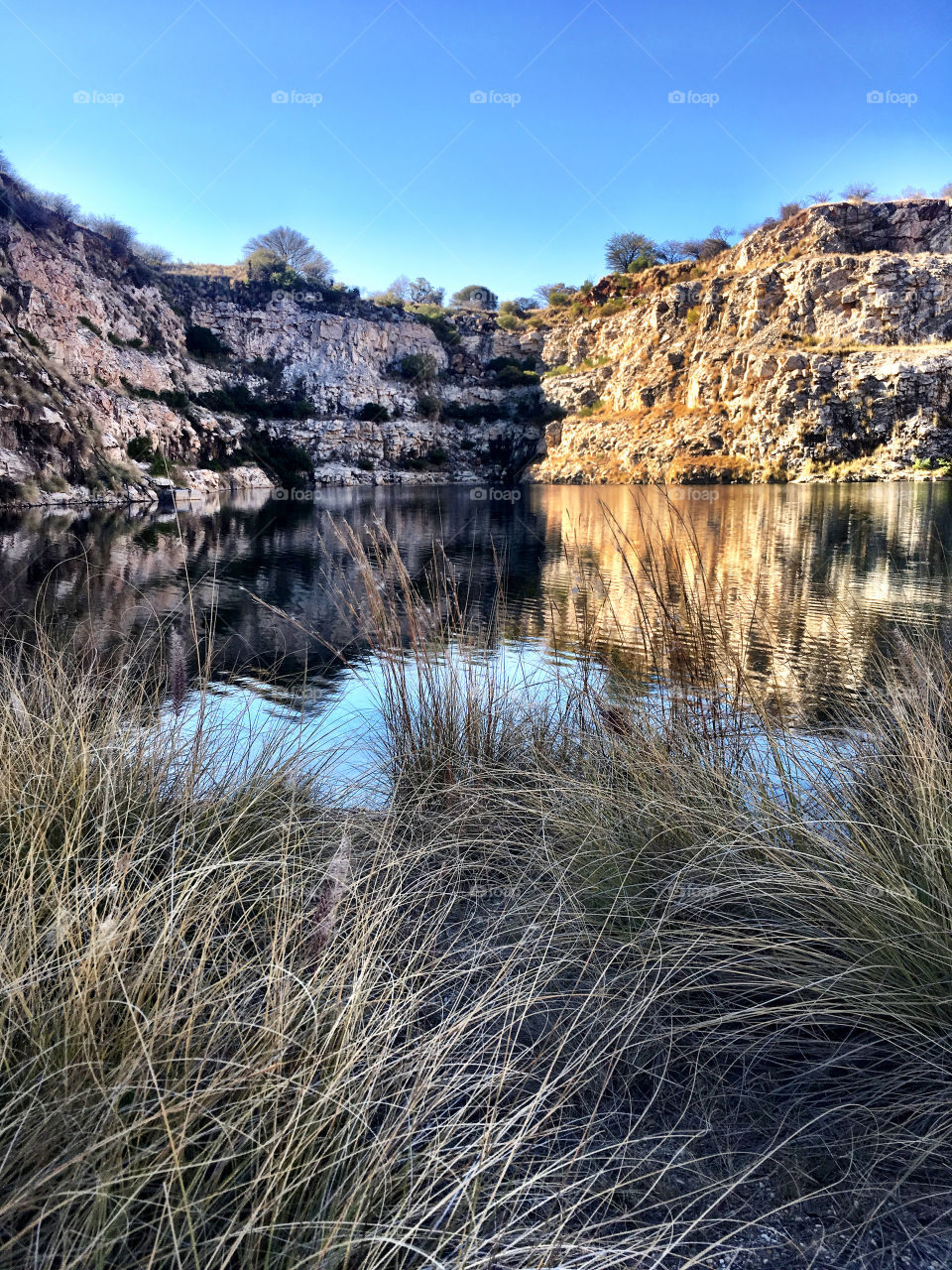 Tranquil quarry setting