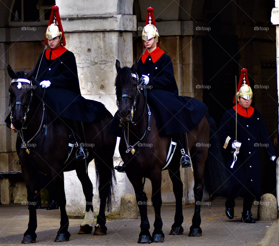 Blues and Royals Inspection at Whitehall