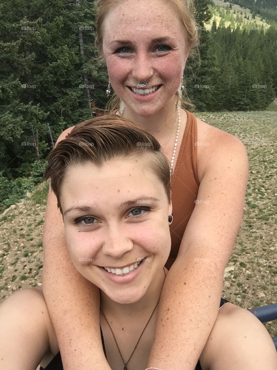 Couple on a Hike