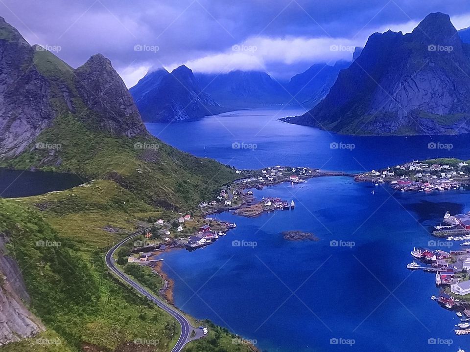 Norway beach from above