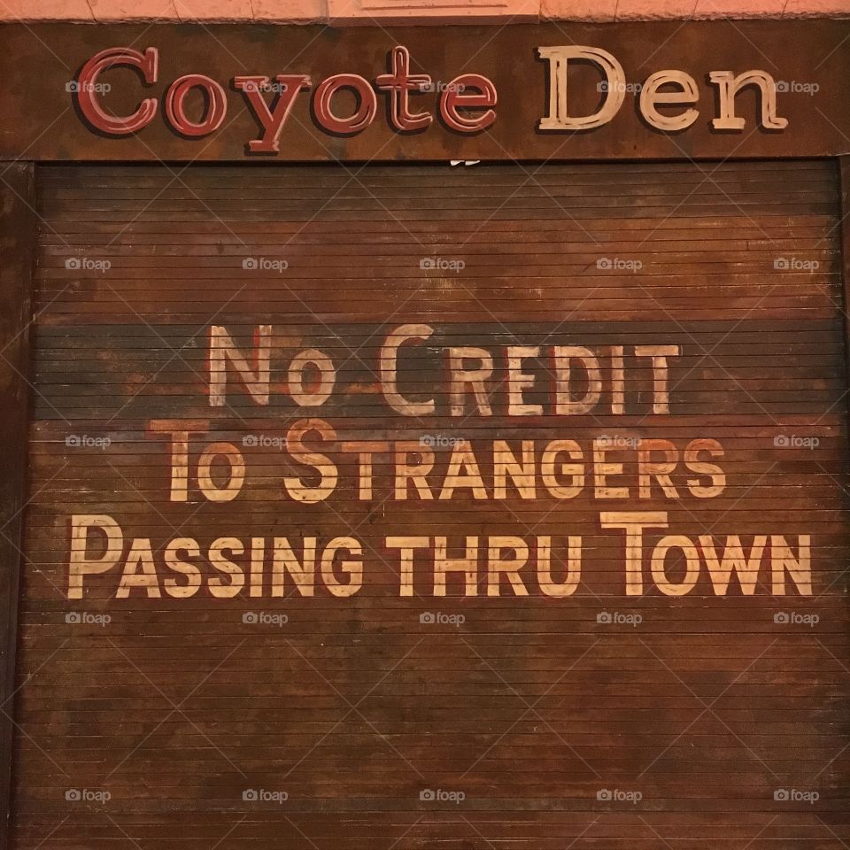 Coyote Ugly warning