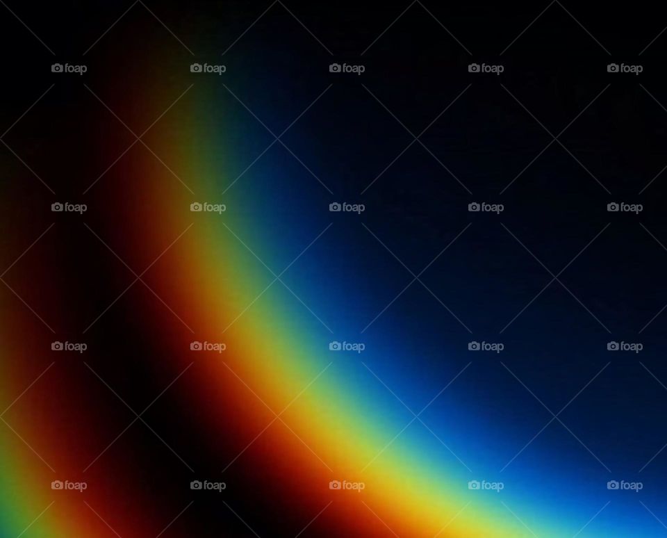 Photography of rainbow. Rainbow on black background. Abstract web background. Banners and panels. Design background. Computer. Desktop background and design. Unique. Surrealistic. Dispersion of light
