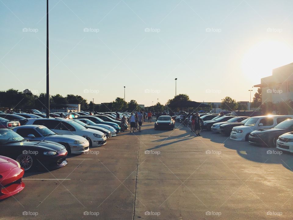Car Meet At The Irving, Texas Universal Technical Institute Campus