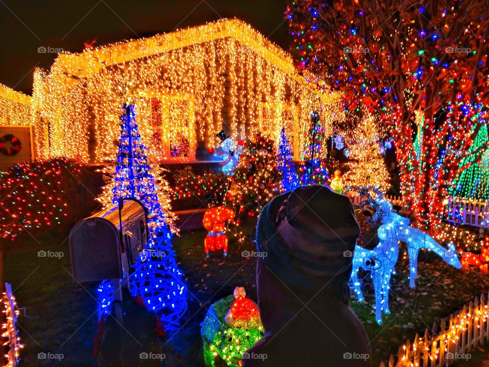 Neighborhood Christmas Light Display