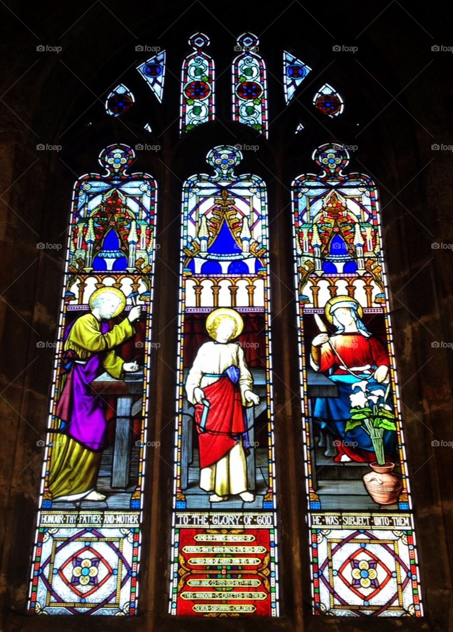 Stained glass window