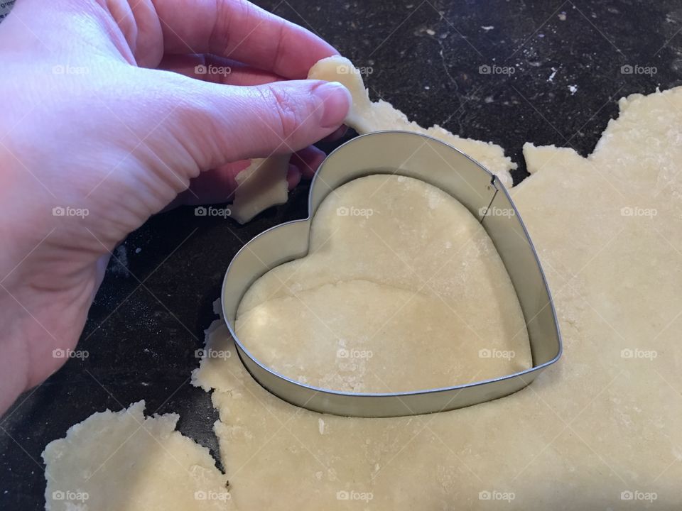 Cookie cutter in use.