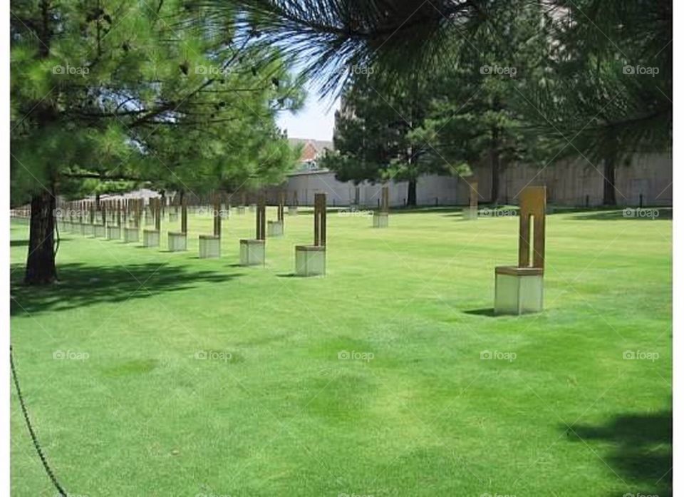 OKC Memorial chairs