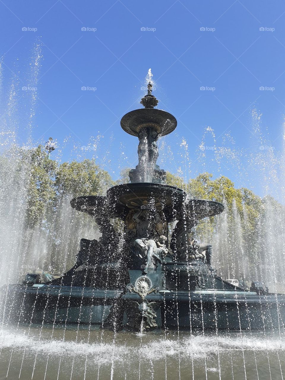 fuente de los Continentes en ciudad de Mendoza