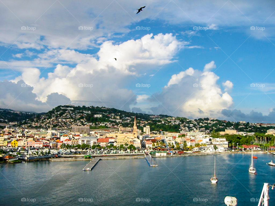 Fort-de-France on Martinique. 