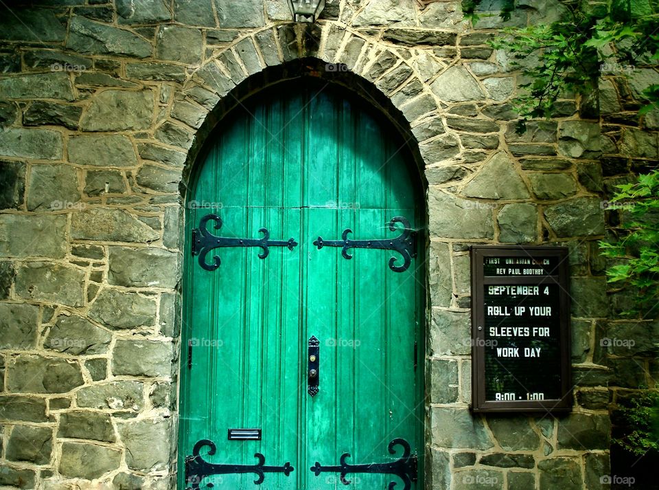 Gothic Hinged Church Door