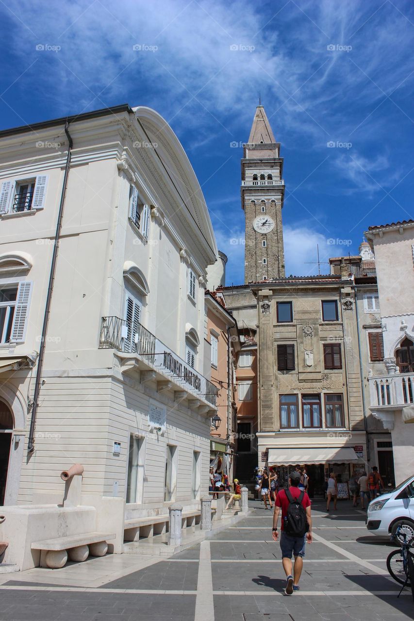 summer in the city. a walking journey