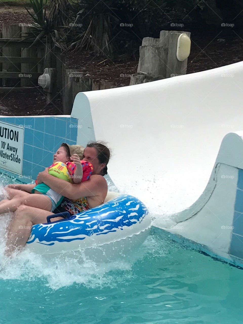 Summer fun   Vacation water slide 