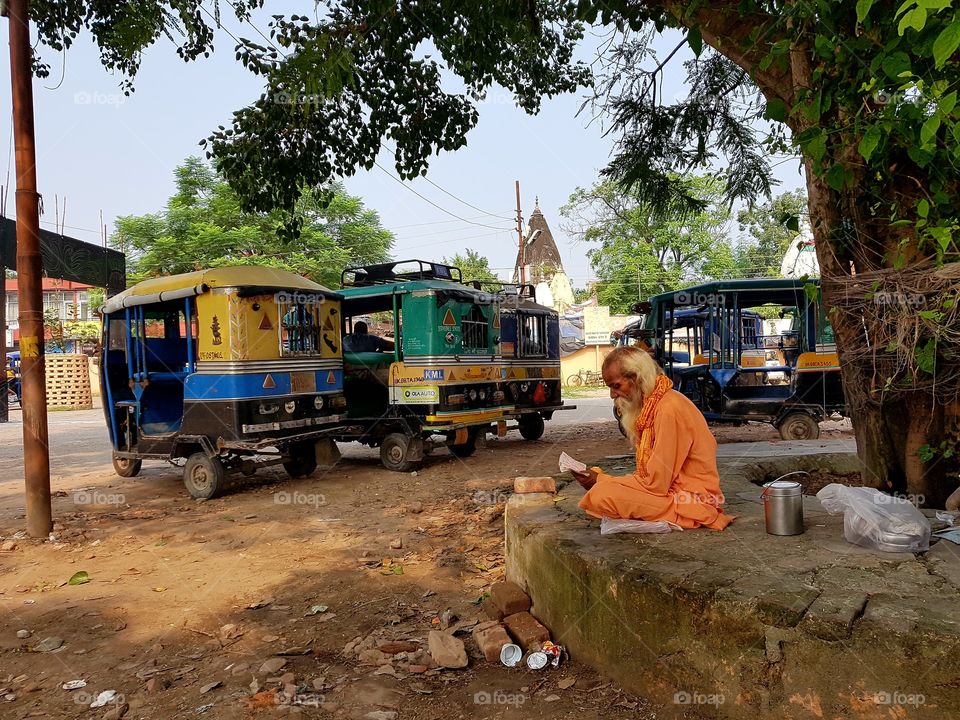 devotee reading book