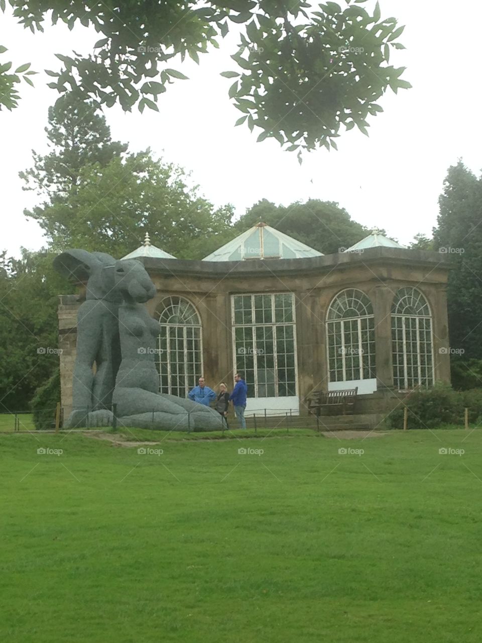 Curved building. A building of interest in the Yorkshire sculpture park