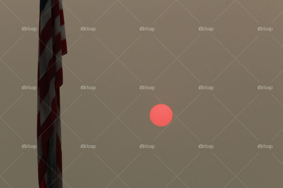 patriotic Red Sun