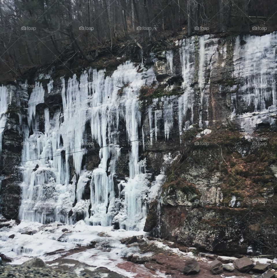 Ice Hanging Down